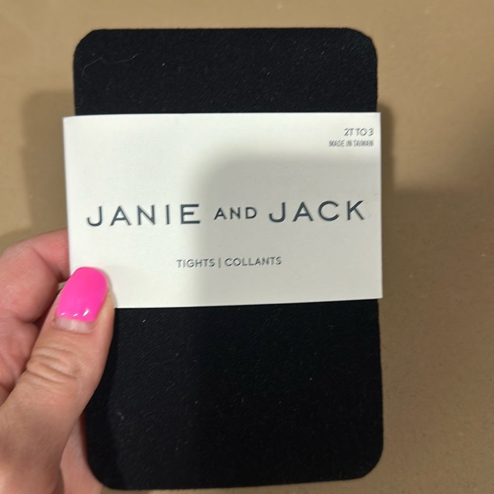 Brand new NWT janie and jack 2-3 tights. Black